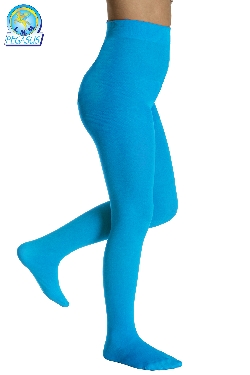 CALZA COLLANT TINTA UNITA TURCHESE BAMBINA